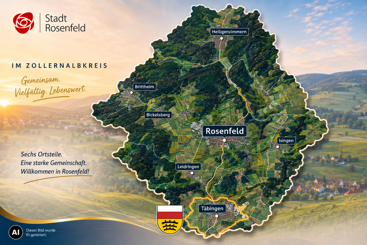 Ortsteile der Stadt Rosenfeld